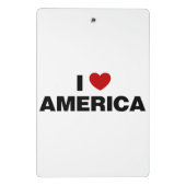 I Liebe Amerika Mini Klemmbrett (Rückseite)