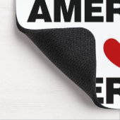 I Liebe Amerika Mousepad (Ecke)