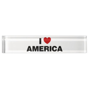 I Liebe Amerika Namensplakette