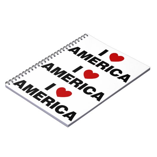 I Liebe Amerika Notizblock (Linke Seite)