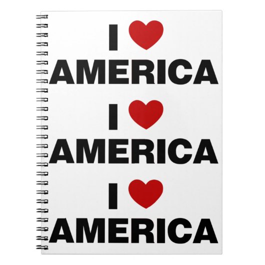 I Liebe Amerika Notizblock (Vorderseite)
