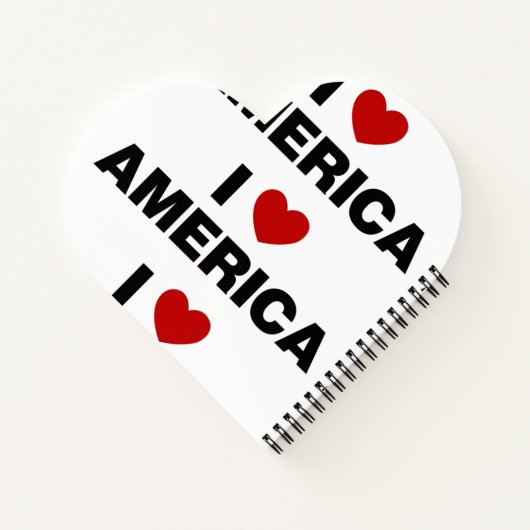 I Liebe Amerika Notizblock (Rückseite)