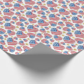I Liebe: Amerika-Papier Geschenkpapier (Ecke)