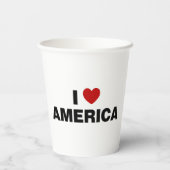 I Liebe Amerika Pappbecher (Rückseite)