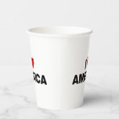 I Liebe Amerika Pappbecher (Rechts)