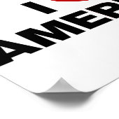 I Liebe Amerika Poster (Ecke)