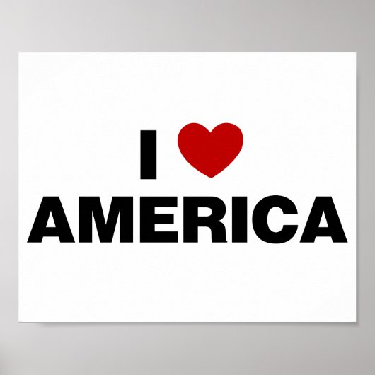 I Liebe Amerika Poster (Vorne)