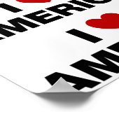 I Liebe Amerika Poster (Ecke)
