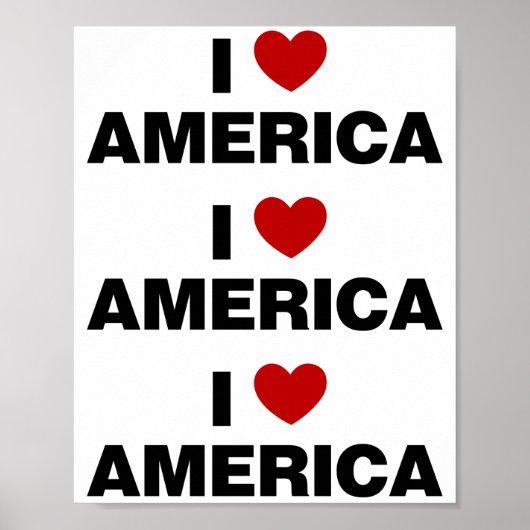 I Liebe Amerika Poster (Vorne)