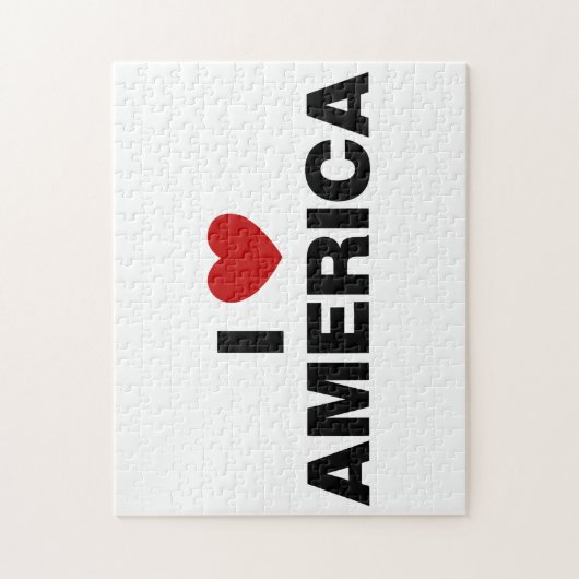 I Liebe Amerika Puzzle (Vertikal)