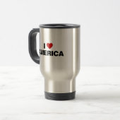 I Liebe Amerika Reisebecher (Vorderseite Links)
