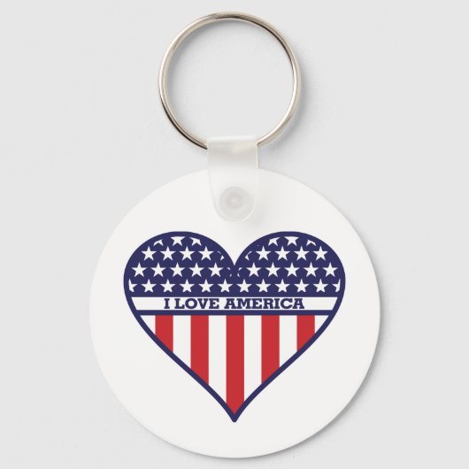 I Liebe Amerika Schlüsselanhänger (Vorderseite)