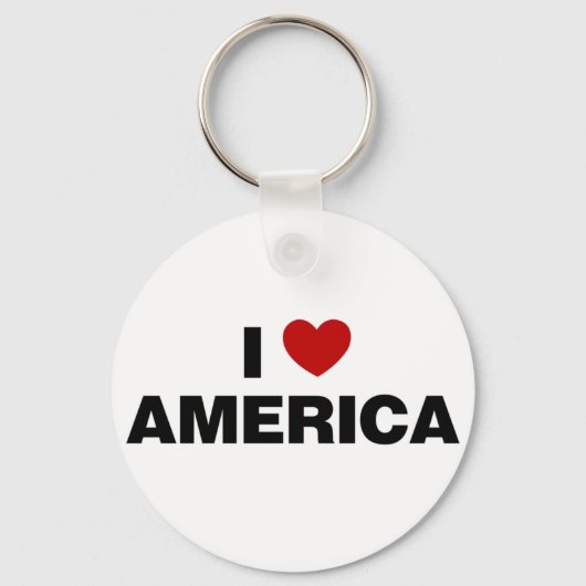 I Liebe Amerika Schlüsselanhänger (Vorderseite)