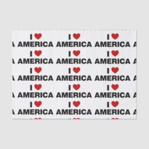 I Liebe Amerika Seidenpapier