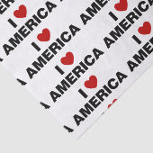 I Liebe Amerika Seidenpapier (Ausschnitt)