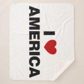 I Liebe Amerika Sherpadecke (Vorderseite)