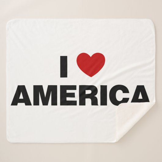 I Liebe Amerika Sherpadecke (Vorderseite (Horizontal))