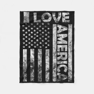 I Liebe Amerika Shirt USA Flagge 4. Juli Unabhängi Fleecedecke