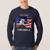 I Liebe Amerika T-Shirt (Vorderseite)