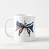 I Liebe Amerika und Schottland!! Kaffeetasse (Links)