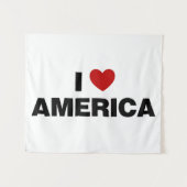 I Liebe Amerika Wandteppich (Vorderseite (Horizontal))