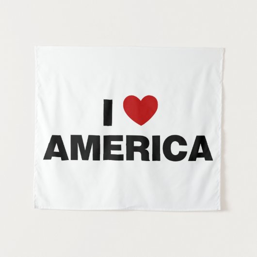 I Liebe Amerika Wandteppich (Vorderseite (Horizontal))