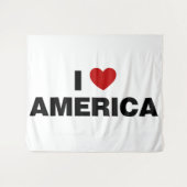 I Liebe Amerika Wandteppich (Vorderseite (Horizontal))