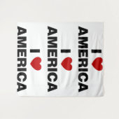 I Liebe Amerika Wandteppich (Vorderseite (Horizontal))