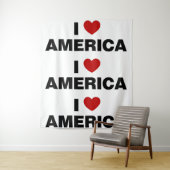 I Liebe Amerika Wandteppich (Beispiel)