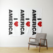 I Liebe Amerika Wandteppich (Beispiel (Horizontal))