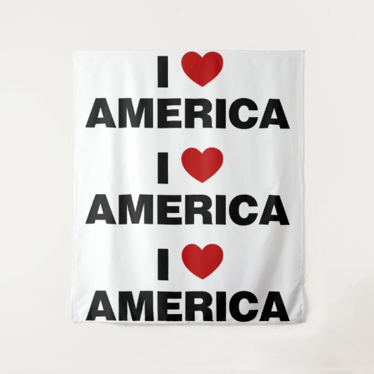 I Liebe Amerika Wandteppich (Vorderseite)