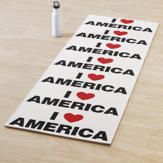 I Liebe Amerika Yogamatte (Beispiel)