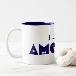 I Liebe Amerika Zweifarbige Tasse