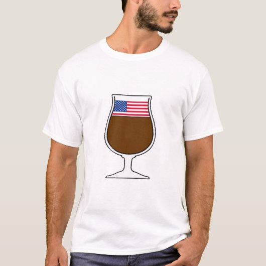 I Liebe-Amerikaner-Bier T-Shirt (Vorderseite)