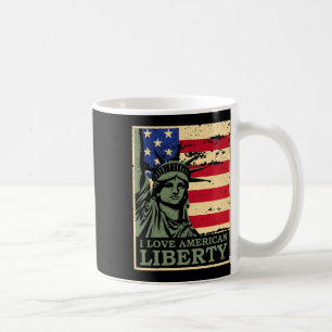 I Liebe Amerikanische Freiheit 4. Juli Unabhängigk Kaffeetasse