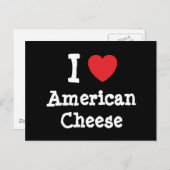 I Liebe amerikanischer T - Shirt Postkarte (Vorne/Hinten)