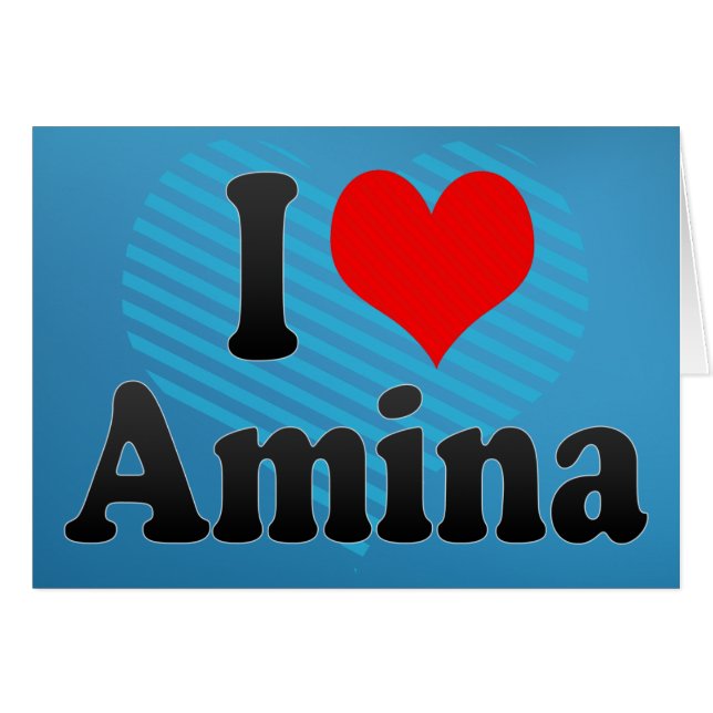 I Liebe Amina (Vorderseite (Horizontal))