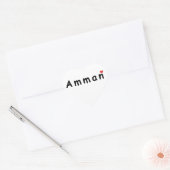 I Liebe Amman Herz-Aufkleber (Umschlag)