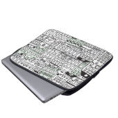 I Liebe Amsterdam-Holland-Icon Laptop-Hülle Laptopschutzhülle (Vorne Knopf)