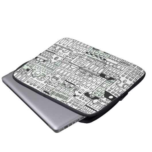 I Liebe Amsterdam-Holland-Icon Laptop-Hülle Laptopschutzhülle (Vorne Knopf)