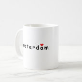 I Liebe Amsterdam Kaffeetasse (Vorderseite Links)
