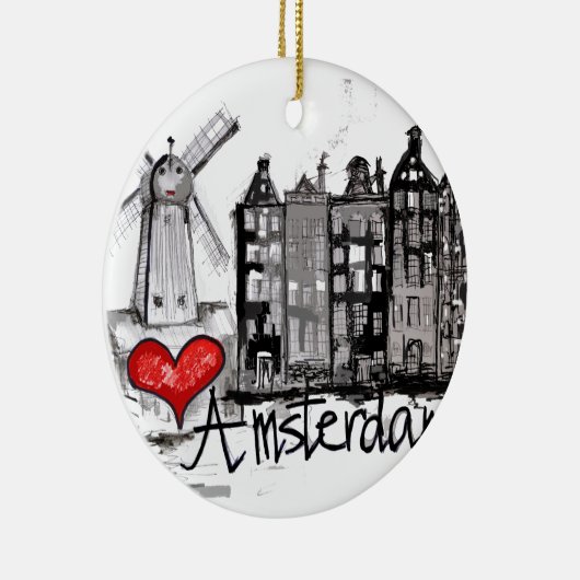 I Liebe Amsterdam Keramikornament (Rechts)