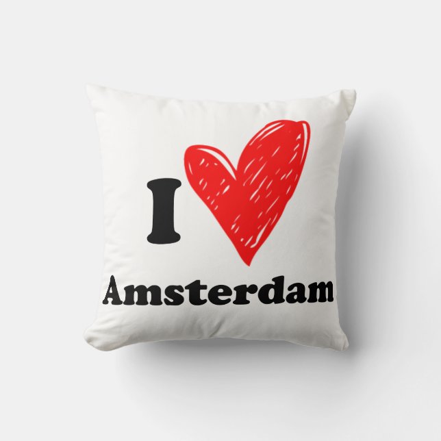 I Liebe Amsterdam Kissen (Vorderseite)