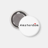 I Liebe Amsterdam Magnet (Vorderseite/Rückseite)