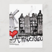 I Liebe Amsterdam Postkarte (Vorderseite)