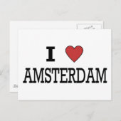 I Liebe Amsterdam Postkarte (Vorne/Hinten)