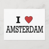 I Liebe Amsterdam Postkarte (Vorderseite)