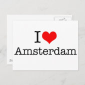 I Liebe Amsterdam Postkarte (Vorne/Hinten)