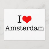I Liebe Amsterdam Postkarte (Vorderseite)