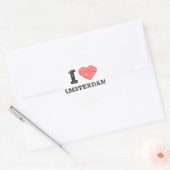 I Liebe Amsterdam Runder Aufkleber (Umschlag)